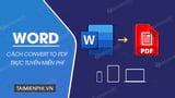 How to convert Word to PDF online completely free