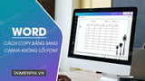 How to Copy a Table from Word to Canva While Preserving Formatting