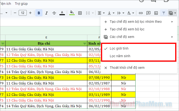 How to Create a Filter in Google Sheets