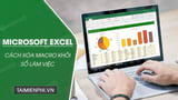 How to delete macros in Excel, quickly disable macros