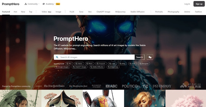 How to Find AI Image and Video Prompts on PromptHero