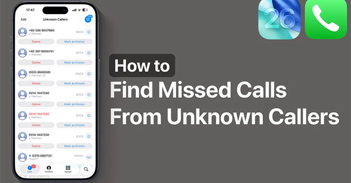 How to Find Missed Calls from Unknown Numbers on iPhone