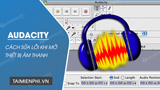 How to fix Audacity errors when turning on audio devices.