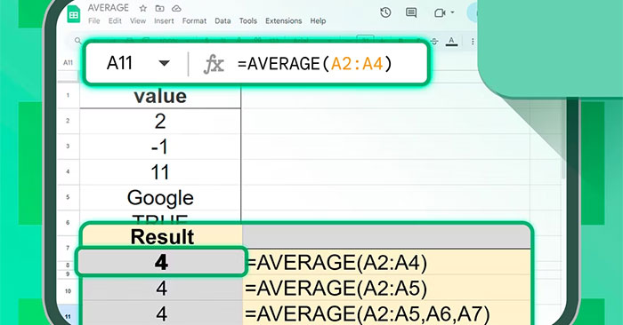 Photo of How to master numerical data in Google Sheets with the AVERAGE function