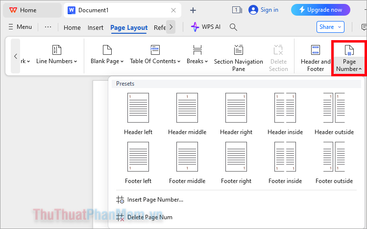 How to Number Pages in WPS Office