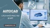 How to recover AutoCAD files and retrieve drawings.