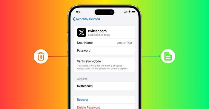 How to Recover Deleted Password on iPhone