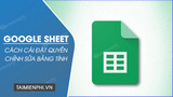 How to Control Editing Permissions in Google Sheets