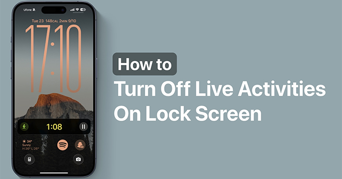 How to Turn Off Live Activity on iPhone Lock Screen: Step-by-Step Guide