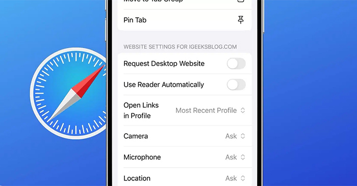 How to Adjust Safari Website Settings on iPhone