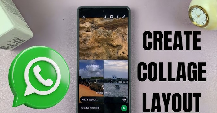 How to make a photo collage for WhatsApp Status
