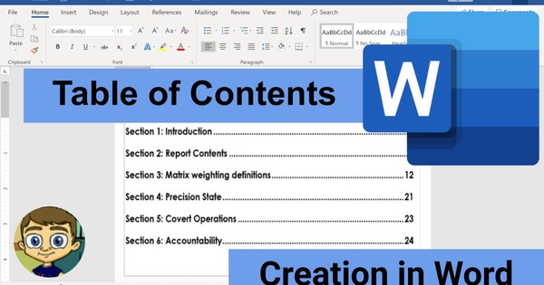 How to Creating a Table of Contents in Word 2007 and Above and Word 2003 Fastest