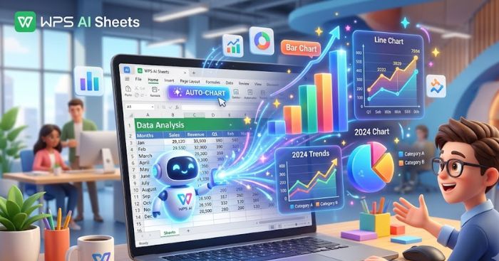 How to Create Charts with WPS AI in Spreadsheets