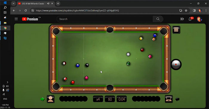 Instructions for Playing Games on YouTube Without a Premium