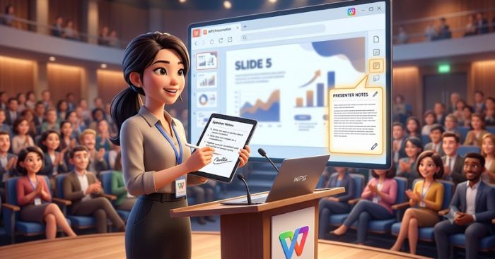 How to Add Speaker Notes in WPS Presentation