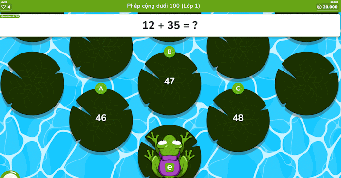 Instructions on creating a Froggy Jumps game on Educaplay