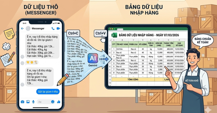 How to Create an Excel Spreadsheet from Text Messages Using Just One AI Prompt Command