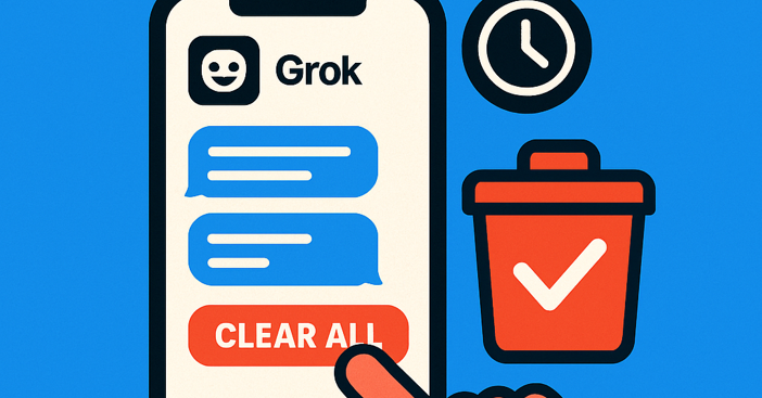 Grok chat history deletion guide