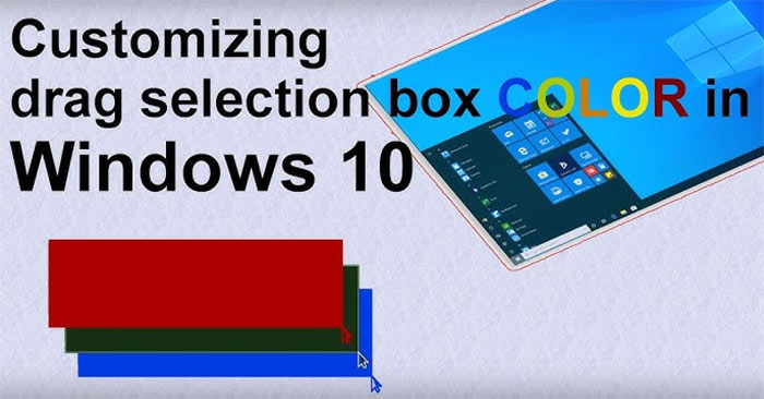 Instructions to Change the Blue Color of the Area on Windows