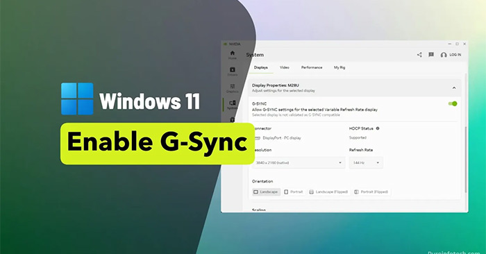 How to Enable G-Sync on Windows 11