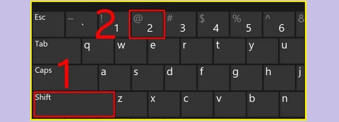 Instructions to Fix the Error of Pressing Shift 2 but Not Getting
