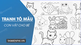 Lovely Animal Coloring Pages for Kids Help Develop Thinking
