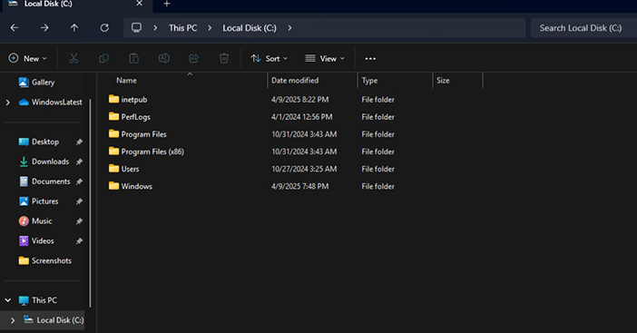 Microsoft Warns Against Deleting the 'Inetpub' Folder on Windows 11