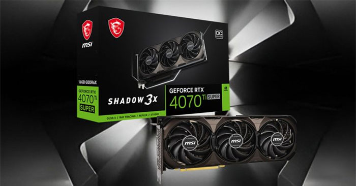 MSI Introduces the New GeForce RTX 4070 Ti SUPER Shadow 3X Version Color Scheme