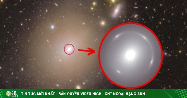 Mysterious Ring of Light Swallows a Galaxy