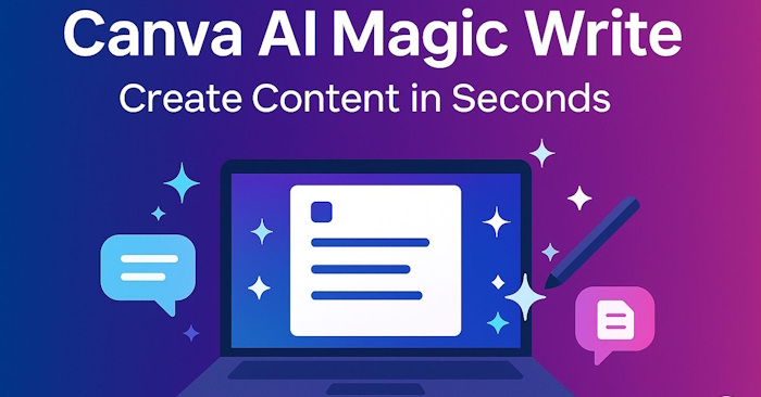 Quickly create multiple-choice questions from slides using Magic Write in Canva.