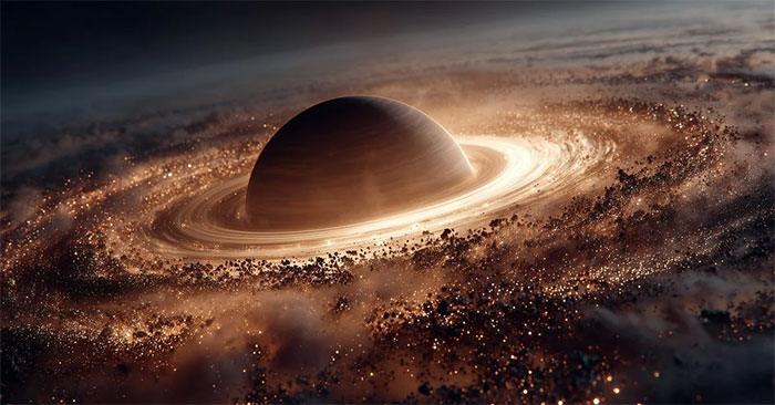 Rare Discovery: a Giant Planet Is Forming in a Cosmic Dust Vortex