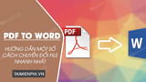Three Ways to Convert a PDF to Microsoft Word