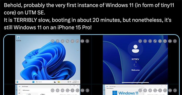 Successfully Installed Windows 11 on IPhone 15 Pro