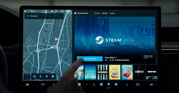 Tesla Drops Steam Gaming Support in Its Electric Vehicles
