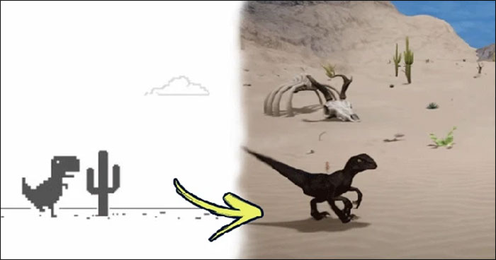 The Game 'Dead Dinosaur' on Google Chrome Is Beautifully