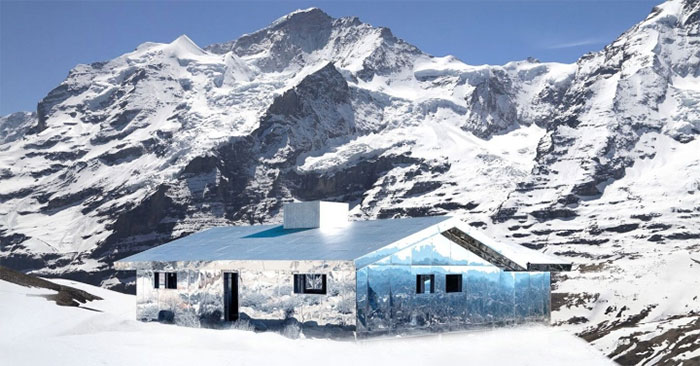 The House Can Be 'Invisible' Under the Landscape and Weather