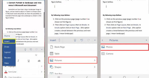 The Simplest Way to Insert Images into Word on Android and iPhone