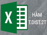 How to Use T.DIST.2T in Excel