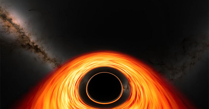 This is what you would see if you fell into a black hole