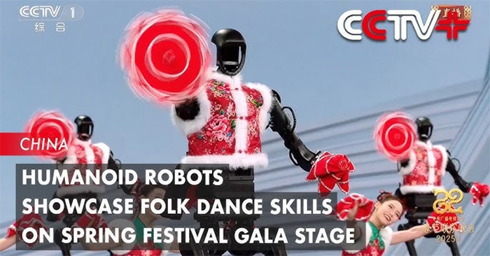 Unique Performance of Chinese Robot Dancing 'Skillfully'