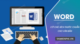 Font Sizes for Vietnamese Administrative Documents in Word