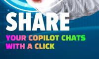 How to share chat on Copilot