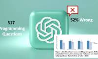 ChatGPT answered incorrectly 52% of the time in the field of programming