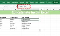 CONCATENATE function: Concatenate cell contents in Excel into new text