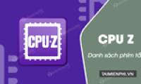 CPU-Z keyboard shortcut on a computer