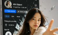 Create a piercing image on your Facebook profile using AI.