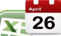 Date functions in Excel, DAY, WEEKDAY, MONTH