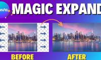 Enlarge sharp images with Magic Expand on Canva AI.
