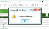 Excel error Document not saved, super good fix