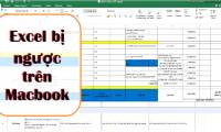 Excel is upside down on Macbook, effective way to fix it